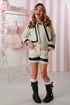 Coco Tweed Jacket – Elegant Girls’ Bouclé Blazer with Satin Trim 12M-14